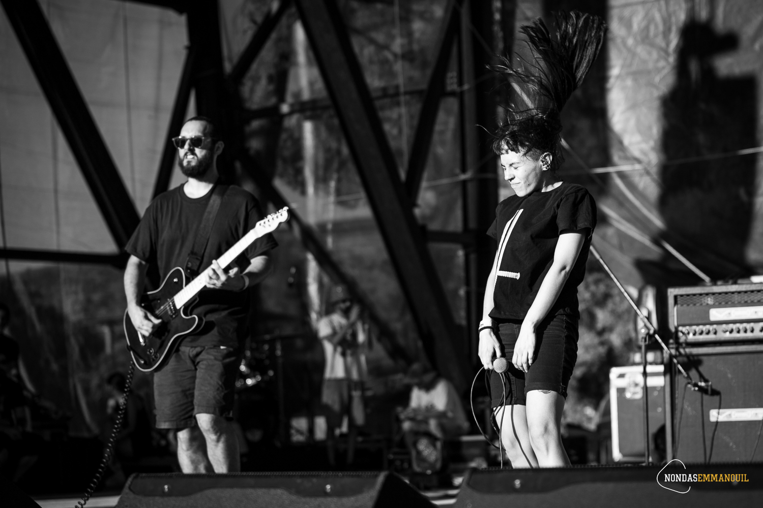 Greek band Allochiria performing live at the Rockwave Festival 2022. Photo by Nondas Emmanouil