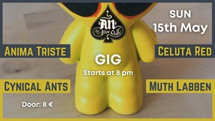 Celuta Red, Anima Triste, Cynical Ants, Muth Labben live @AN Club