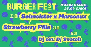 23/9 | Solmeister x Marseaux & Strawberry Pills στο Burger Fest 22