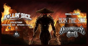 14/10 | Rollin Dice, Burn the Sun και Degenerate Mind ζωντανά στο An Club