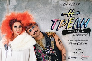Η ΤΡΕΛΗ ΤΟΥ ΣΑΓΙΟ του Ζαν Ζιρωντού σε διασκευή & σκηνοθεσία του Πέτρου Ζούλια | Θέατρο Παλλάς