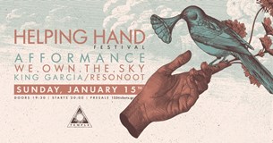 15/01/23 | Helping Hand Festival | Temple Athens | Afformance, WeOwnTheSky, King Garcia, Resonoot