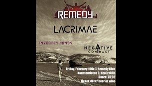 10/02/23 | Lacrimae, Infected Minds, Negative Contrast | Remedy Club