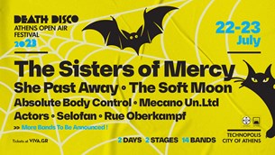 22-23/07/2023 | Death Disco Open Air Festival | Τεχνόπολη Δήμου Αθηνών