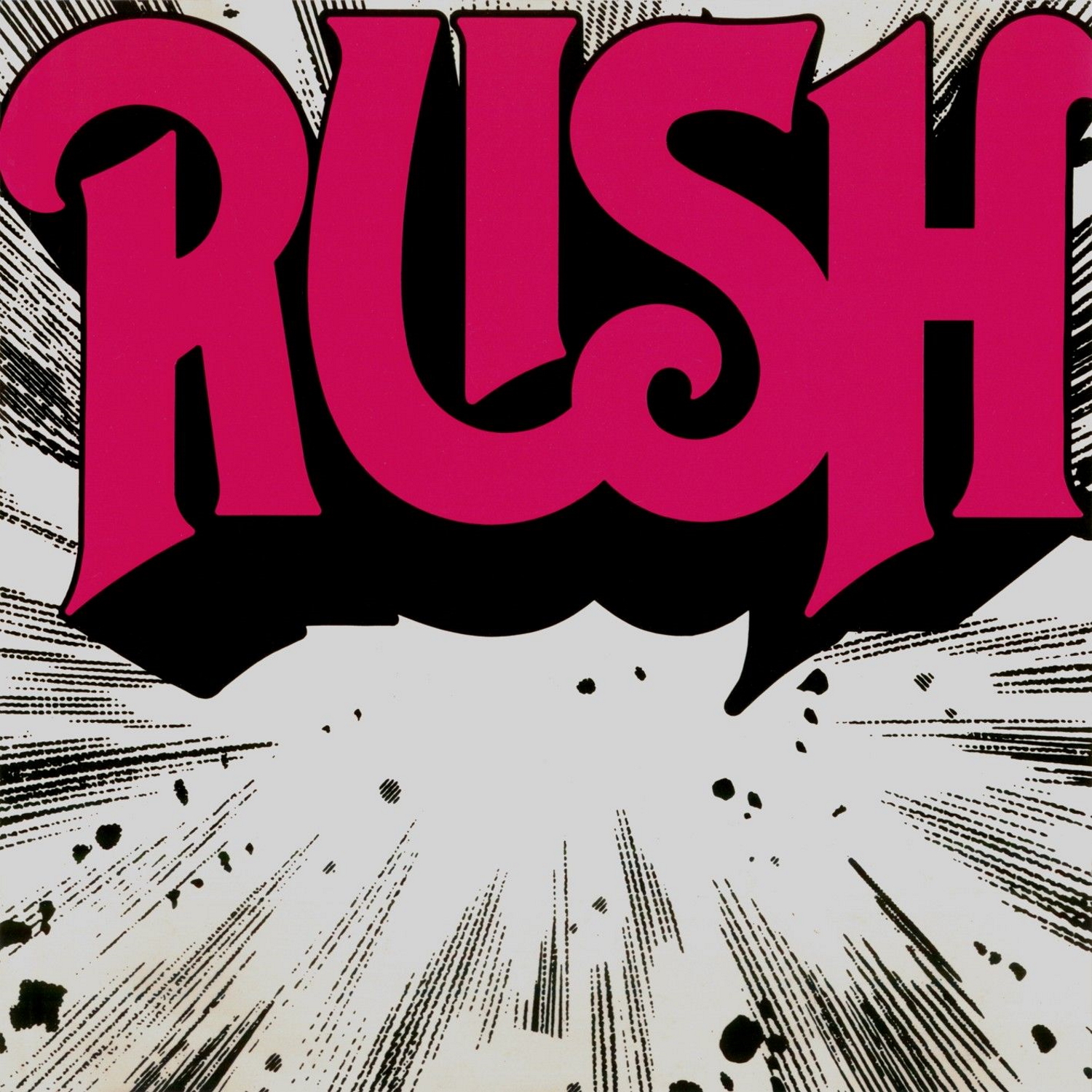 Cover of the debut album by band Rush, called Rush